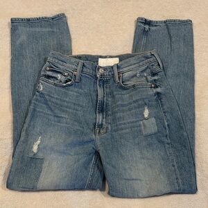 Mother High Waisted Study Hover We Are Castaways Jeans size 28